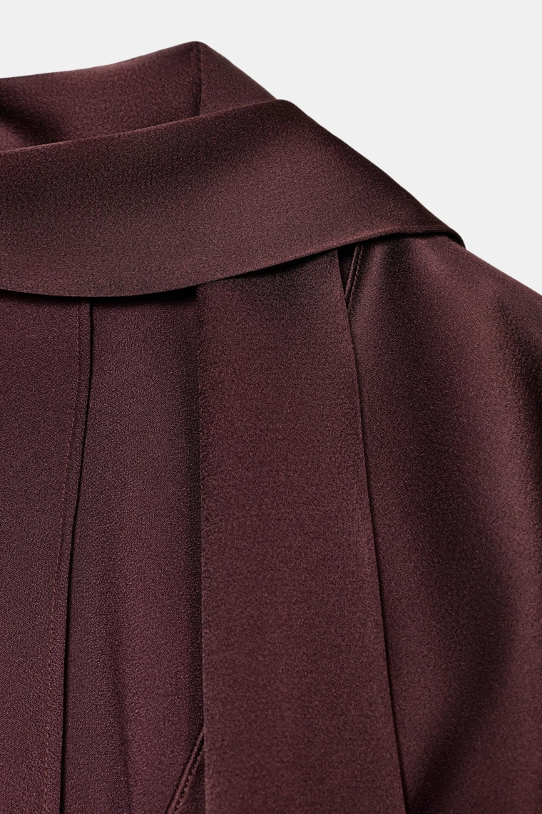 Платье-платок из атласа ограниченной коллекции