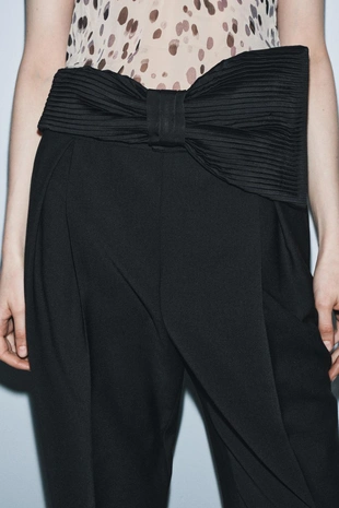 Брюки с поясом-бантом — ZW COLLECTION LIMITED EDITION- Заказать в России
