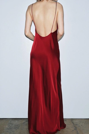 Атласное платье-комбинация из коллекции ZW- Заказать в России