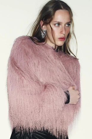 Бомбер с бахромой- Заказать в России