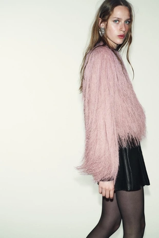 Бомбер с бахромой- Заказать в России