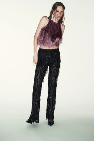 Топ-баллон с бахромой- Заказать в России