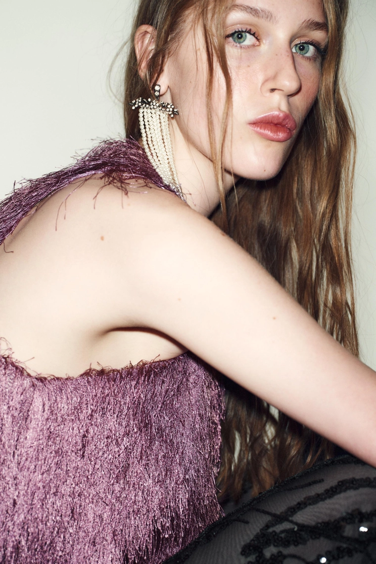 Топ-баллон с бахромой