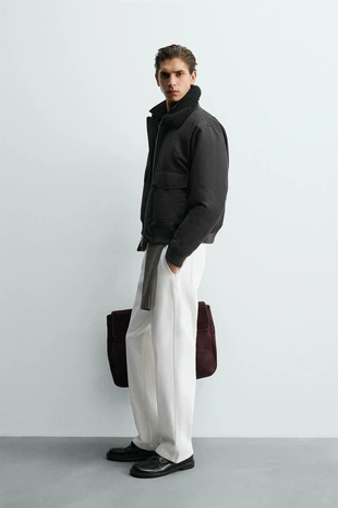 Комбинированный бомбер- Заказать в России