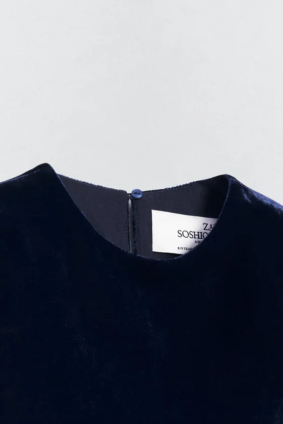 Платье из велюра Zara «Soshiotsuki»