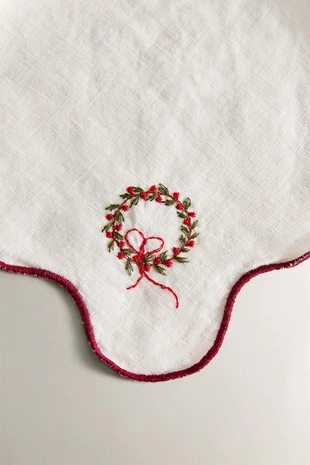 Набор рождественских гостевых полотенец (набор из 2)- Заказать в России