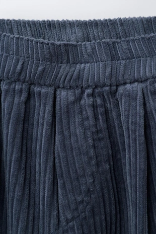 Blue | 1043/183/400 - Zara Брюки BALLOON из плотного вельвета