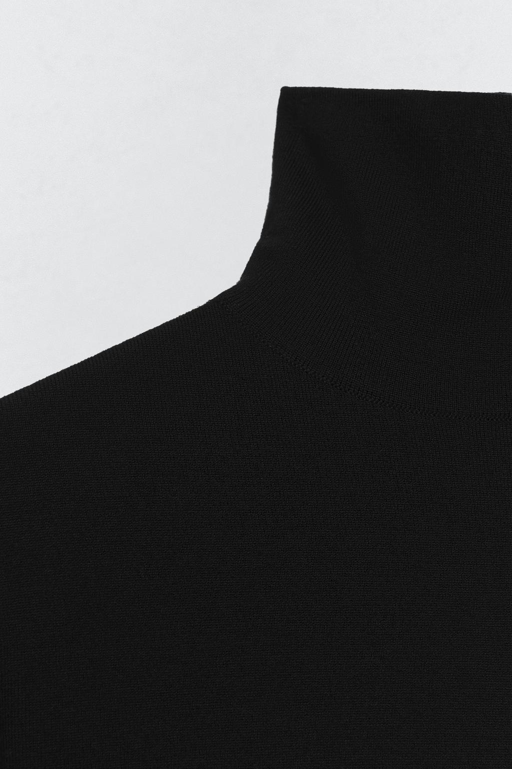 Боди с высоким воротником из шерстяно-полиэфирной смеси soshiotsuki x zara