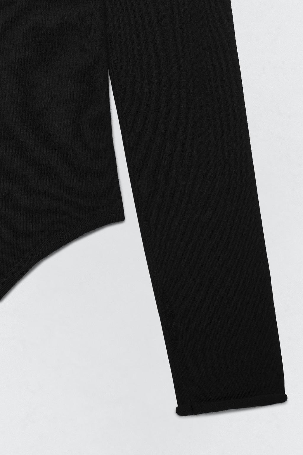 Боди с высоким воротником из шерстяно-полиэфирной смеси soshiotsuki x zara