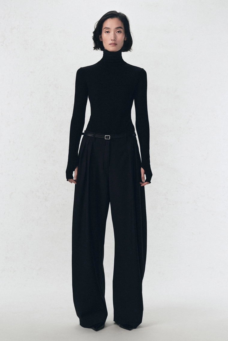 Боди с высоким воротником из шерстяно-хлопковой смеси soshiotsuki x zara