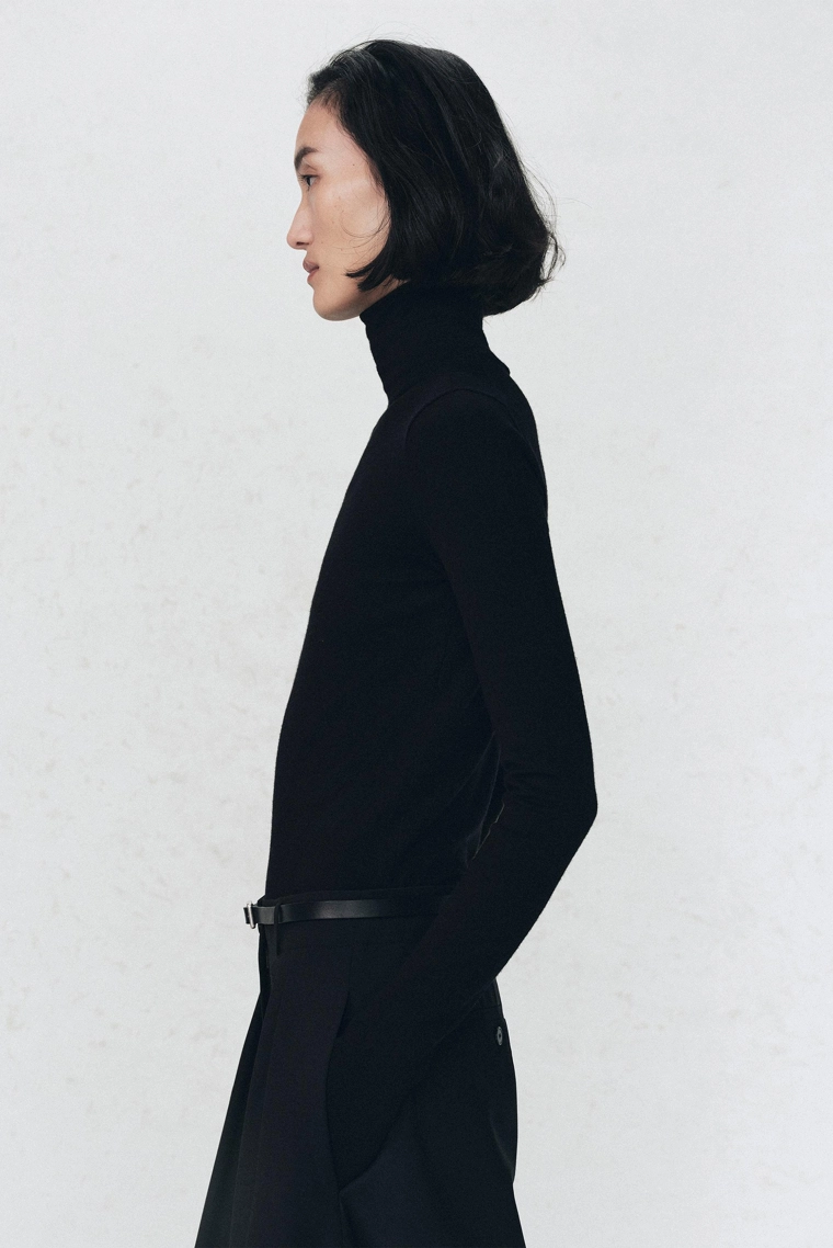 Боди с высоким воротником из шерстяно-хлопковой смеси soshiotsuki x zara