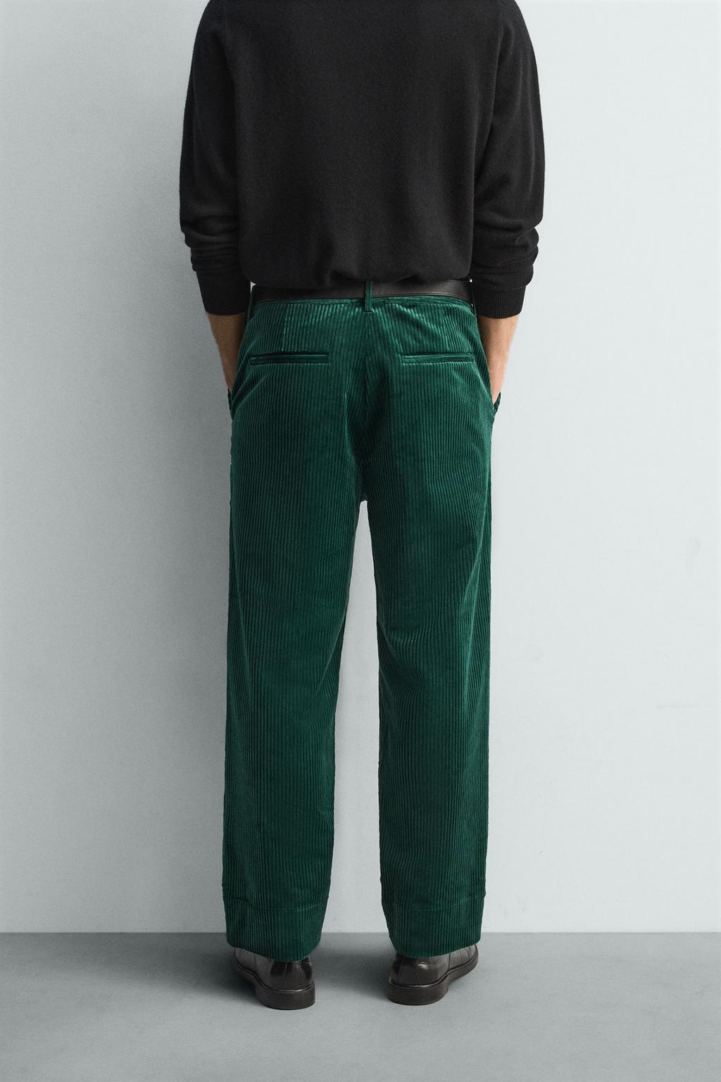 ВЕЛЬВЕТОВЫЕ БРЮКИ СВОБОДНОГО КРОЯ