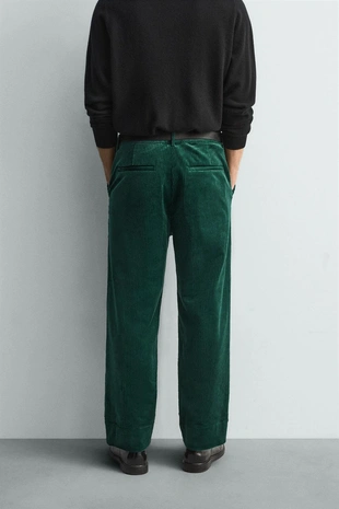 Вельветовые брюки свободного кроя