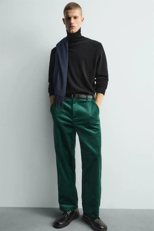 Вельветовые брюки свободного кроя- Заказать в России