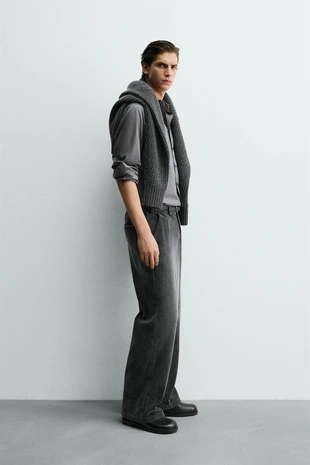 Брюки из вельвета свободного кроя- Заказать в России