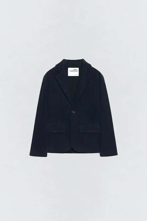 Костюмная куртка из вельвета Zara «Soshiotsuki»