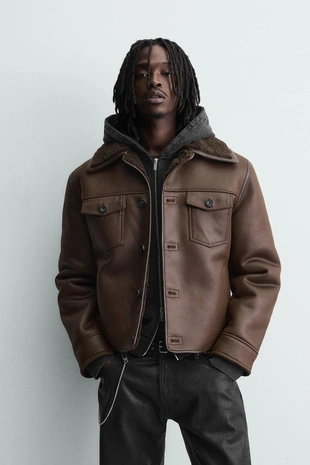 Дубленка из искусственной замши- Заказать в России