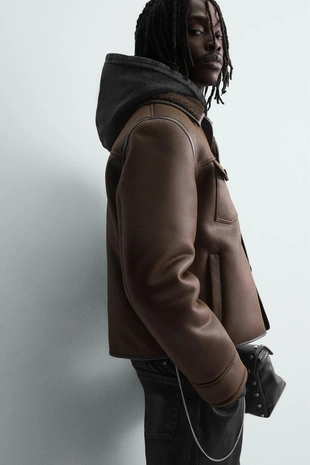 Дубленка из искусственной замши- Заказать в России