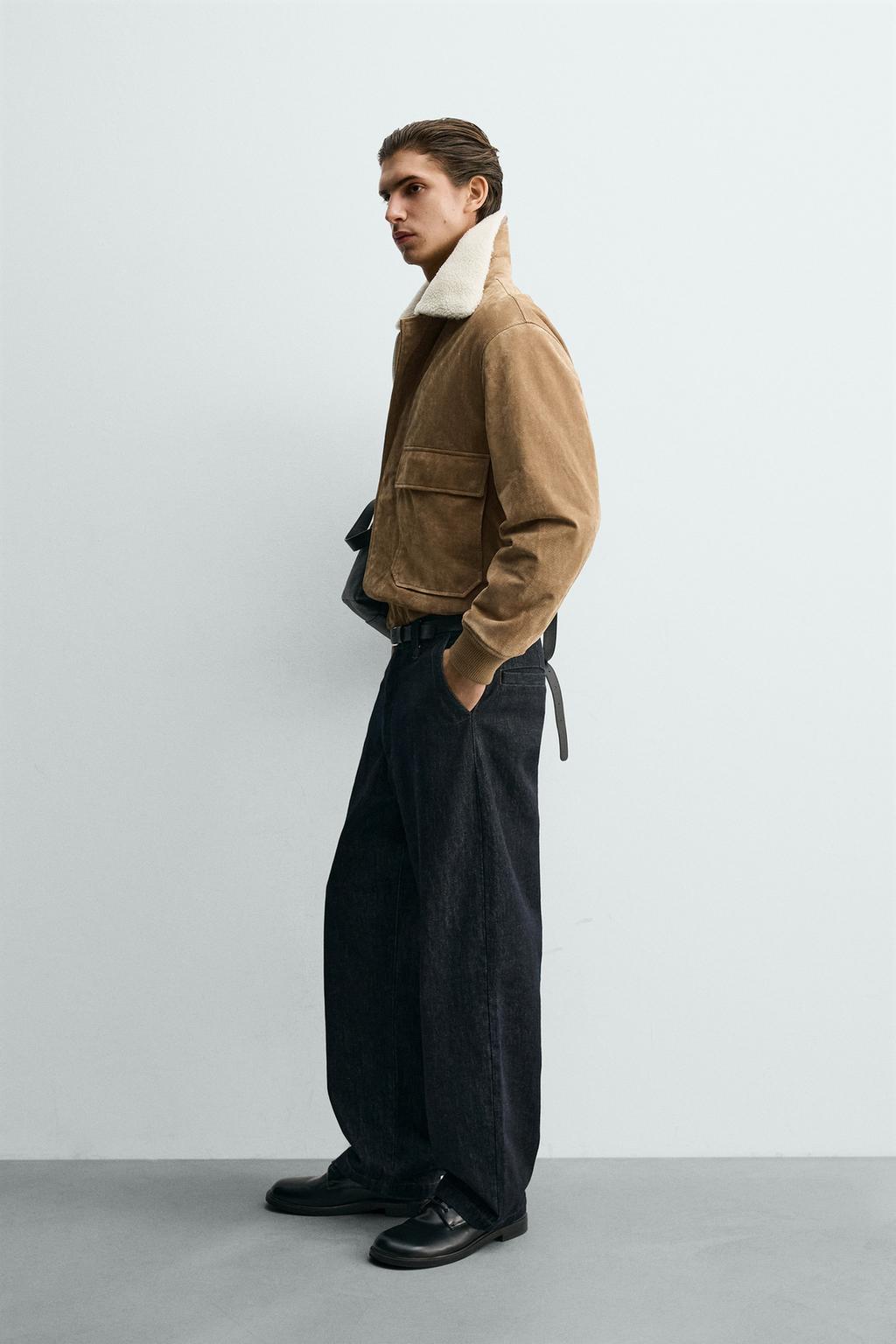 КУРТКА ИЗ ЗАМШИ И ИСКУССТВЕННОЙ ОВЧИНЫ