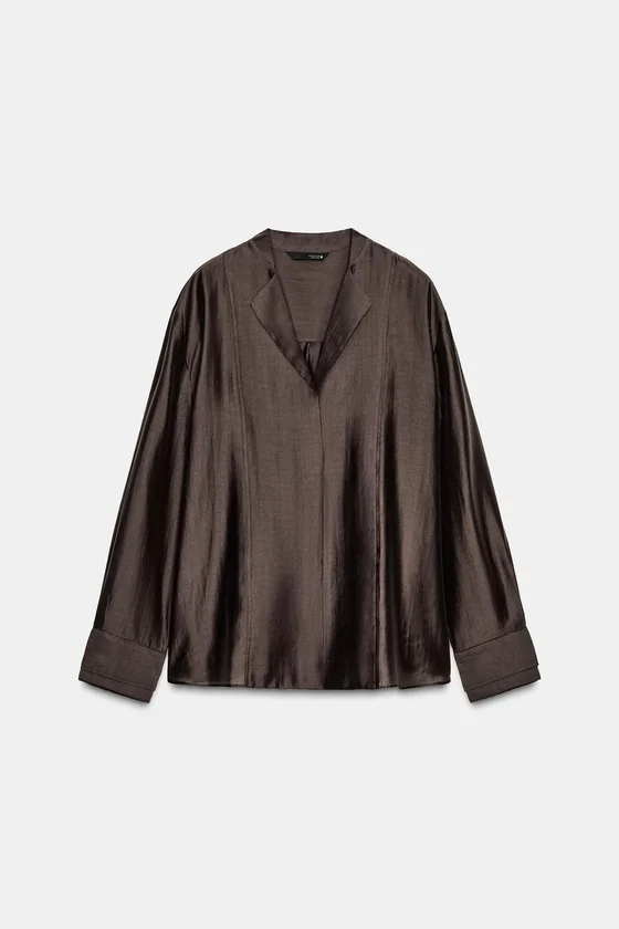СТРУЯЩАЯСЯ РУБАШКА коллекция Zara «ZW»