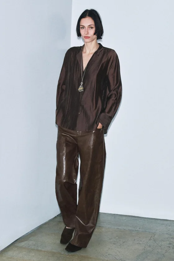СТРУЯЩАЯСЯ РУБАШКА коллекция Zara «ZW»