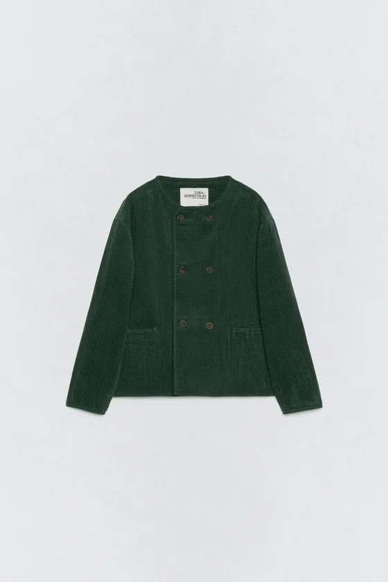 Костюмная куртка из вельвета Zara «Soshiotsuki»