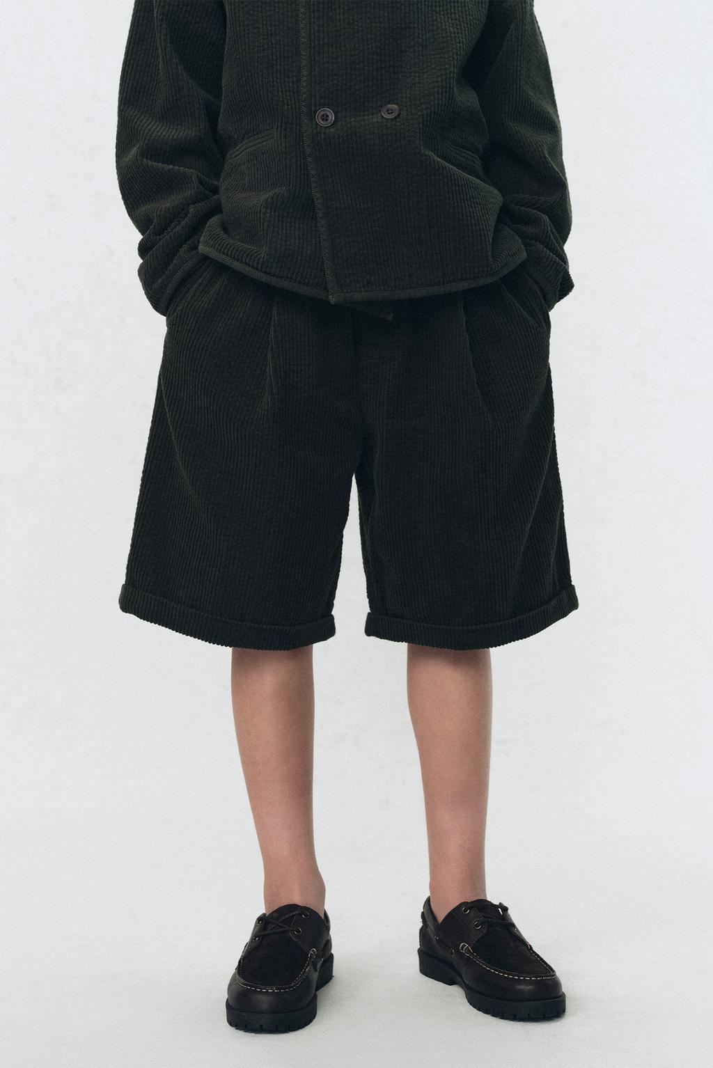 Шорты-бермуды из вельвета soshiotsuki x zara