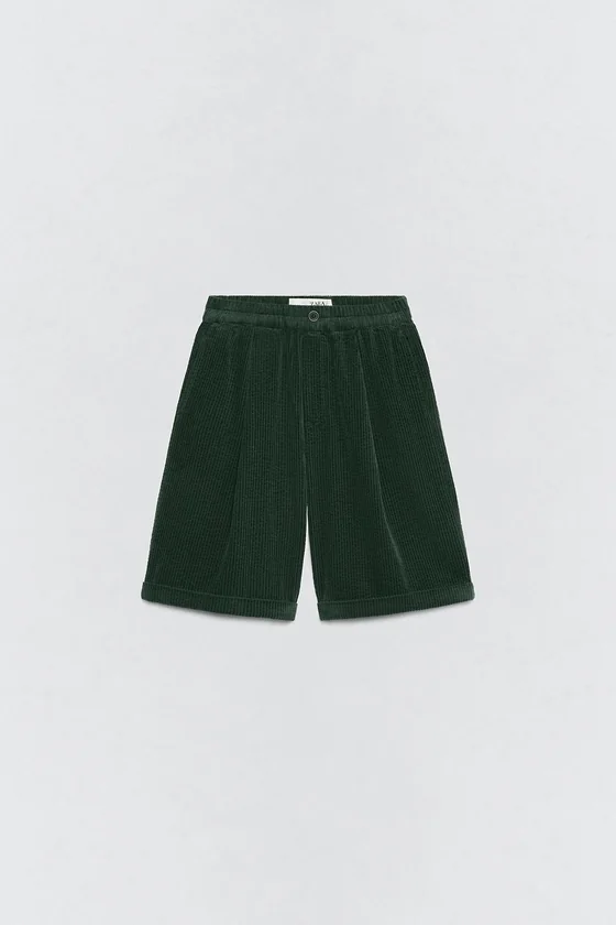 Шорты-бермуды из вельвета Zara «Soshiotsuki»