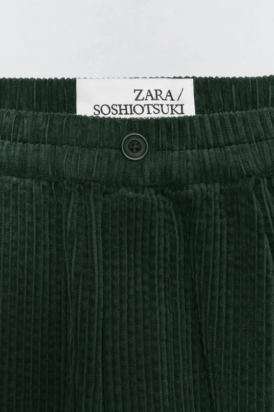 Шорты-бермуды из вельвета Zara «Soshiotsuki»