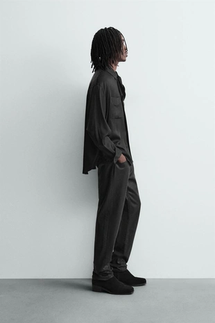 Рубашка струящегося покроя с банданой- Заказать в России