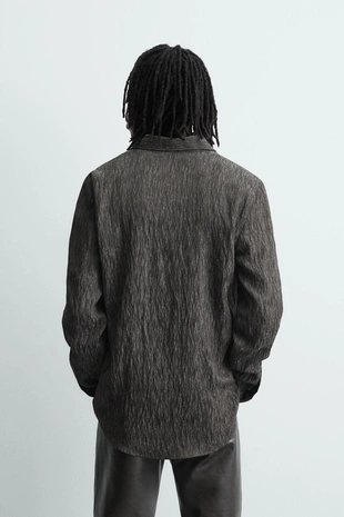 Рубашка струящегося покроя JACQUARD- Заказать в России