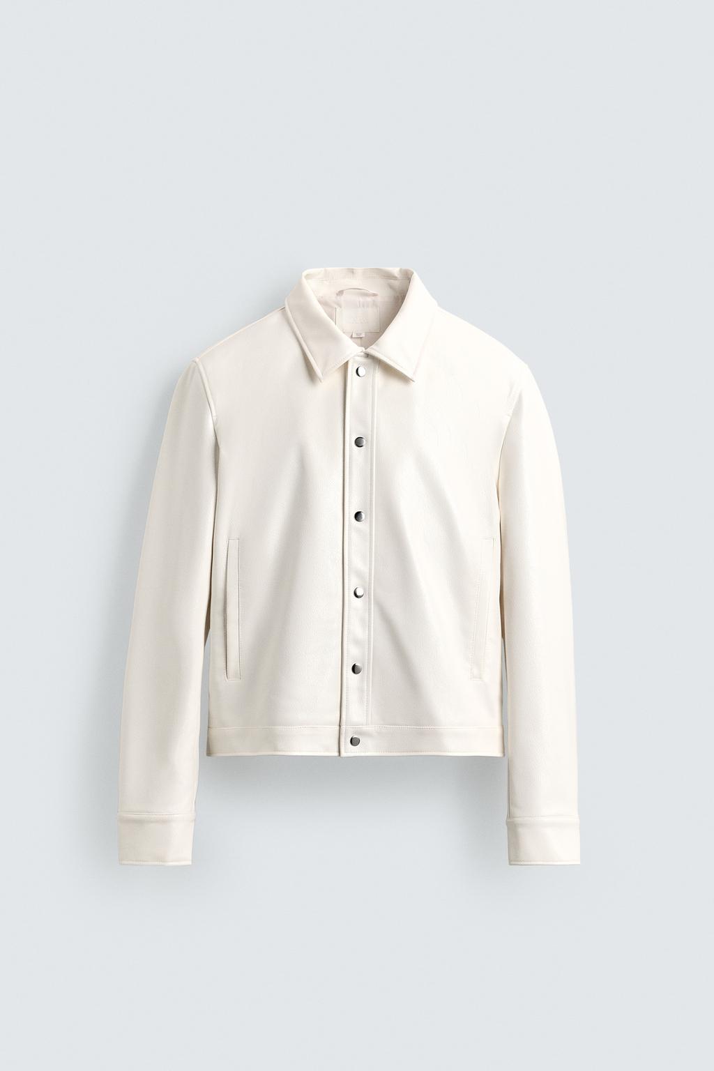 КУРТКА ИЗ БЛЕСТЯЩЕЙ ИСКУССТВЕННОЙ КОЖИ