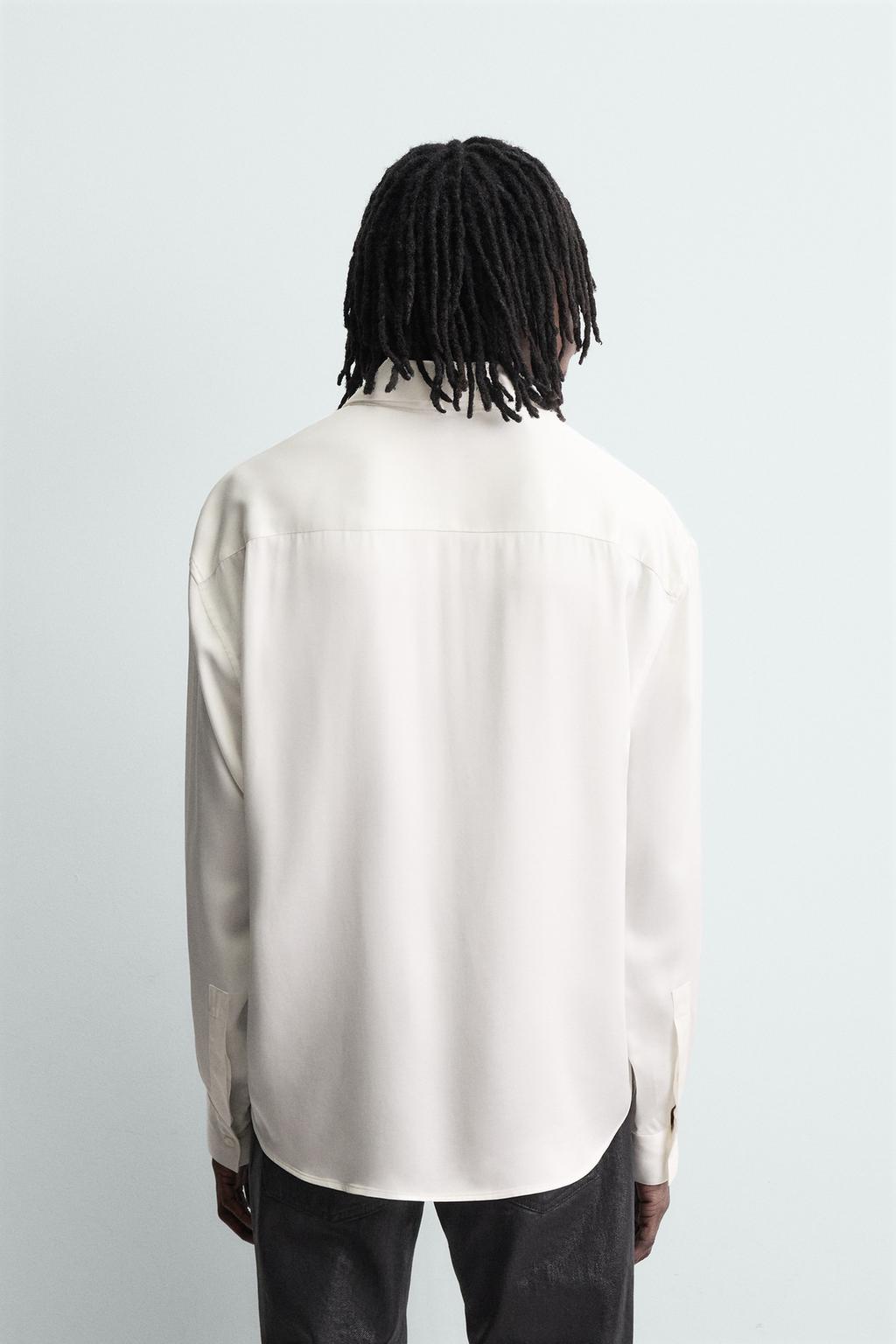 РУБАШКА С БАНДАНОЙ СТРУЯЩЕГОСЯ ПОКРОЯ