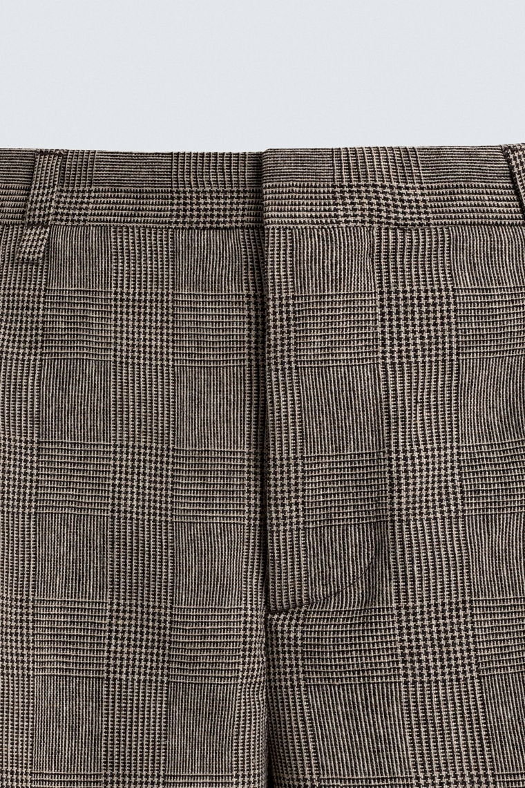 Брюки свободного кроя в клетку