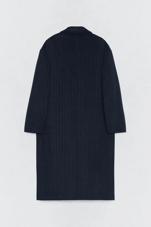 Пальто с крупной полоской в стиле OVERSIZE от SOSHIOTSUKI X ZARA- Заказать в России