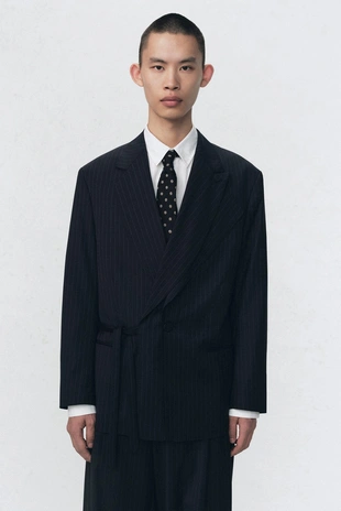 Пиджак SOSHIOTSUKI X ZARA в полоску- Заказать в России