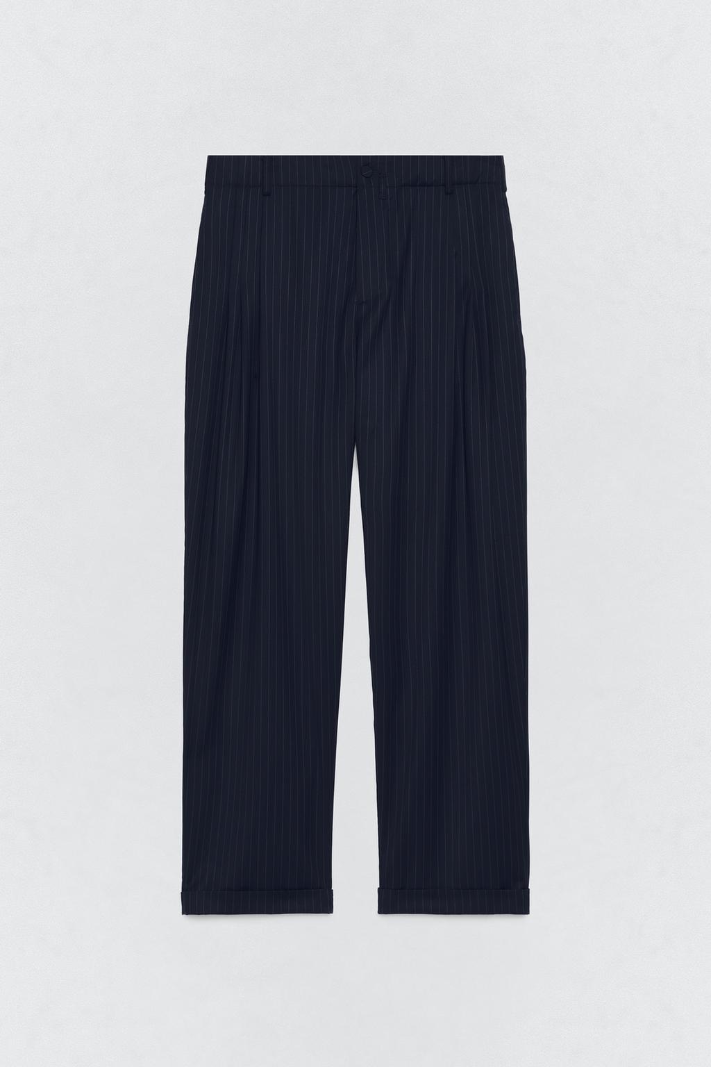 Брюки в полоску с пуговицами soshiotsuki x zara