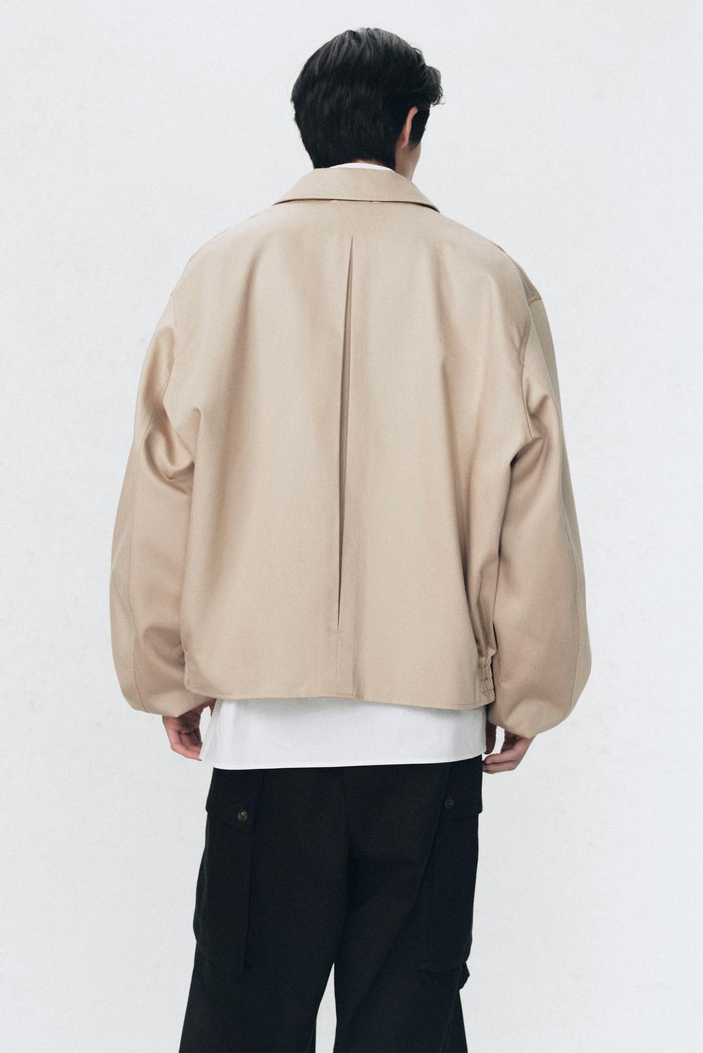 Укороченный пиджак свободного кроя с карманами soshiotsuki x zara