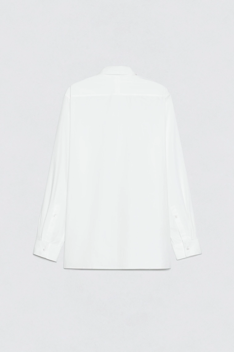 Рубашка из поплина с бантом soshiotsuki x zara