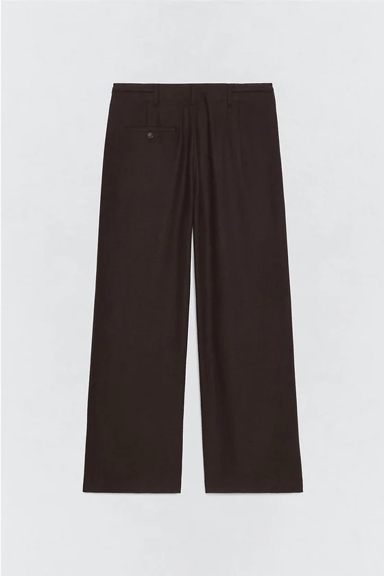 Плиссированные брюки костюма из фланели Zara «Soshiotsuki»