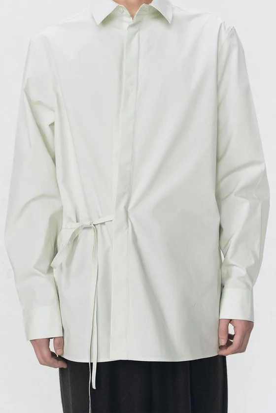 Рубашка с бантом из поплина Zara «Soshiotsuki»