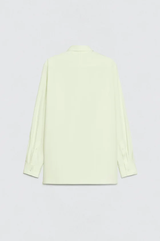 Рубашка с бантом из поплина Zara «Soshiotsuki»