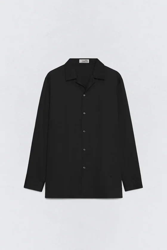 Рубашка из хлопкового поплина свободного кроя Zara «Soshiotsuki»