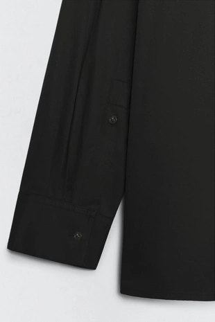 Рубашка из хлопкового поплина свободного кроя SOSHIOTSUKI X ZARA- Заказать в России