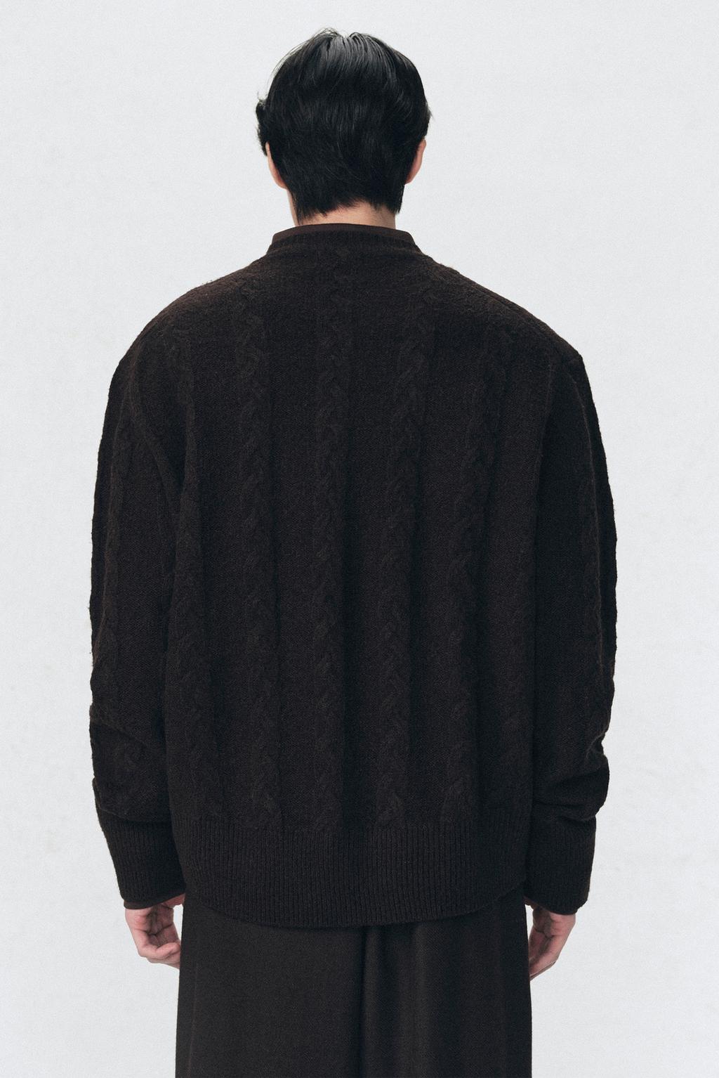 Кардиган из вязаной шерсти soshiotsuki x zara