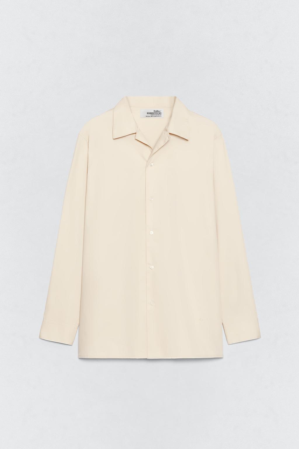 Рубашка из поплина свободного кроя soshiotsuki x zara