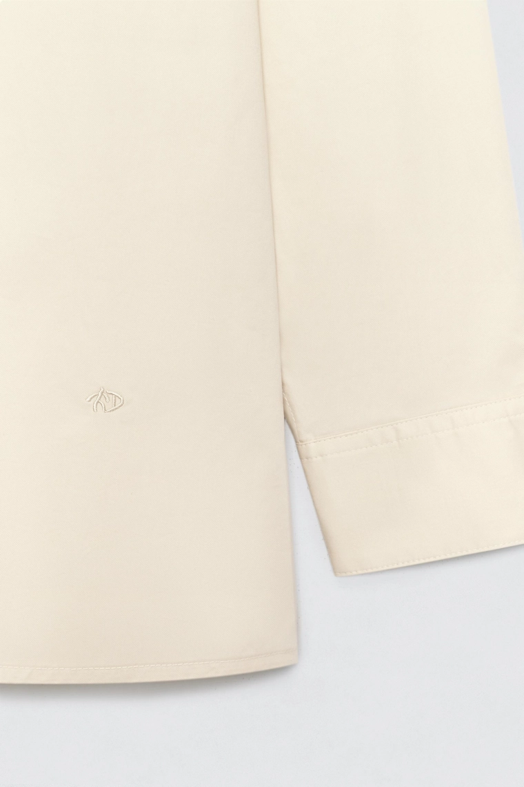 Рубашка из поплина свободного кроя soshiotsuki x zara