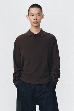 Поло с текстурным вязаным узором SOSHIOTSUKI X ZARA- Заказать в России