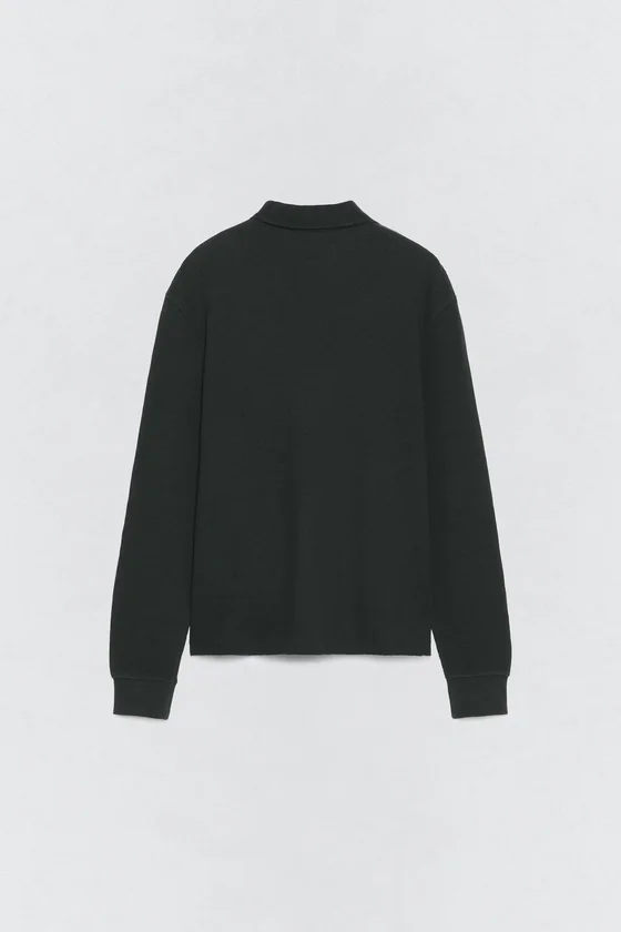 Поло с текстурой вафельного вязания Zara «Soshiotsuki»