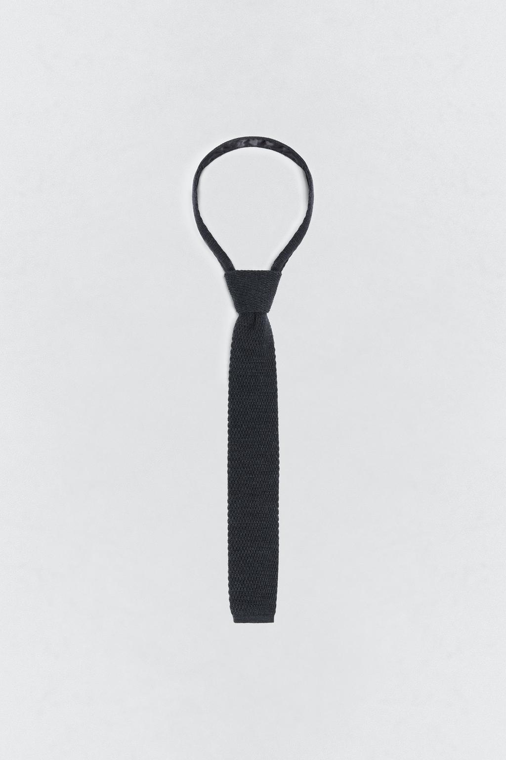 Вязанный галстук из 100% шерсти soshiotsuki x zara